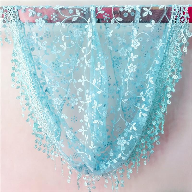 Women Soft Lightweight Lace Shawl Sheer Breathable Veil Scarf for Church Prayer Wedding Evening Party Wear