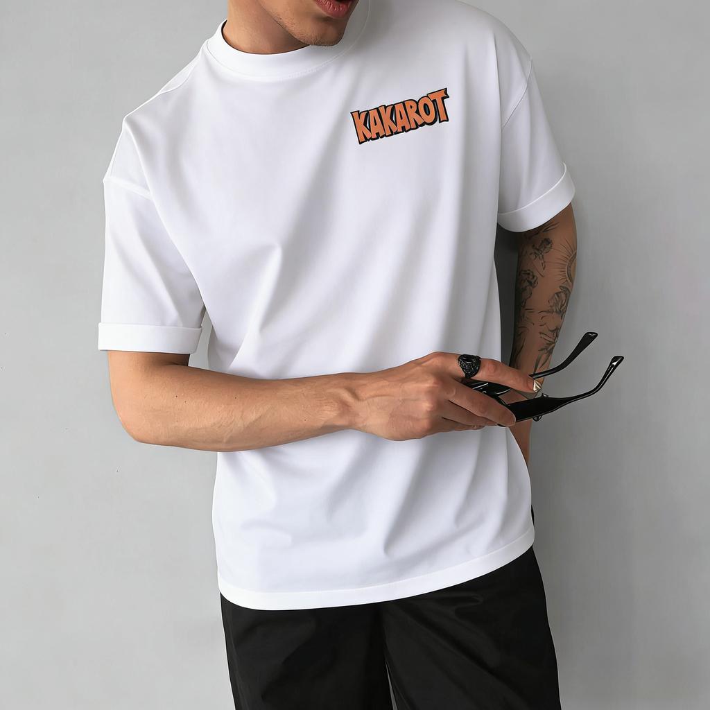 T-shirt Cotone Manica Corta Stampate Dragon Ball Anime Goku 2026 Estate Larghe Sportive Moda Uomo e Donna Girocollo