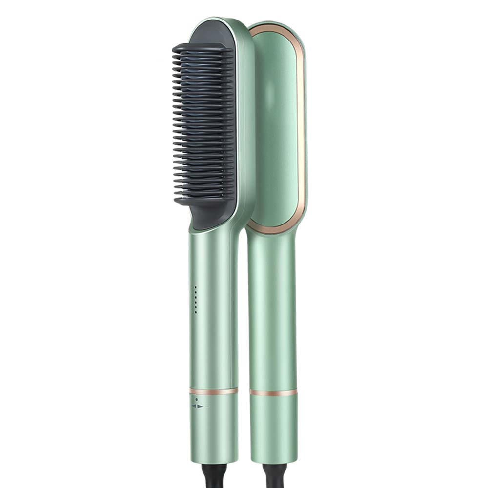45W Ceramic LCD Display Straight Hair and Curly Hair Styles in One Step Electric Hair Straightener Brush Hairbrush Comb