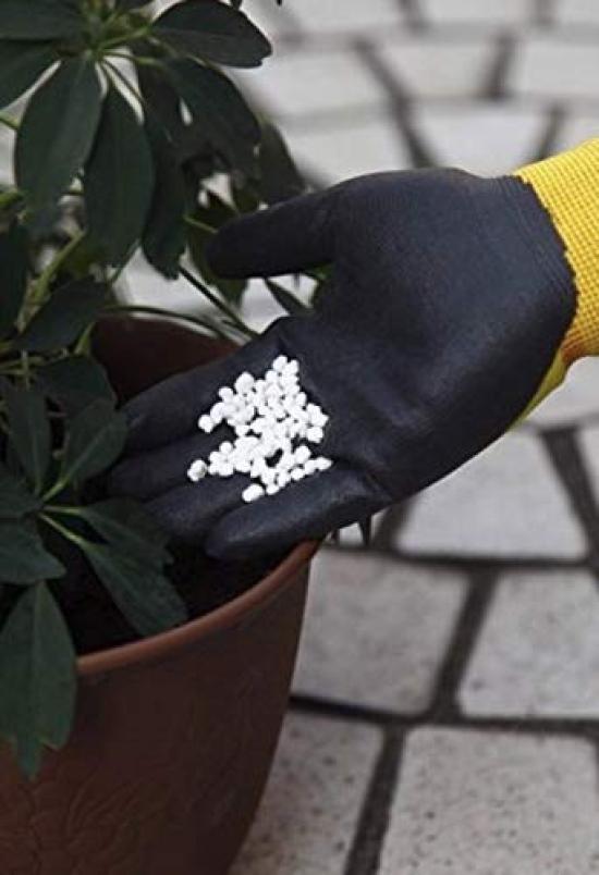 3M Nitrilschaumbeschichtete Arbeits-3D-Komfort-Stretch-Smart-Handschuhe, Passform, Touch, Waschbar, Dünn, 10er-Pack (Klein, Gelb)