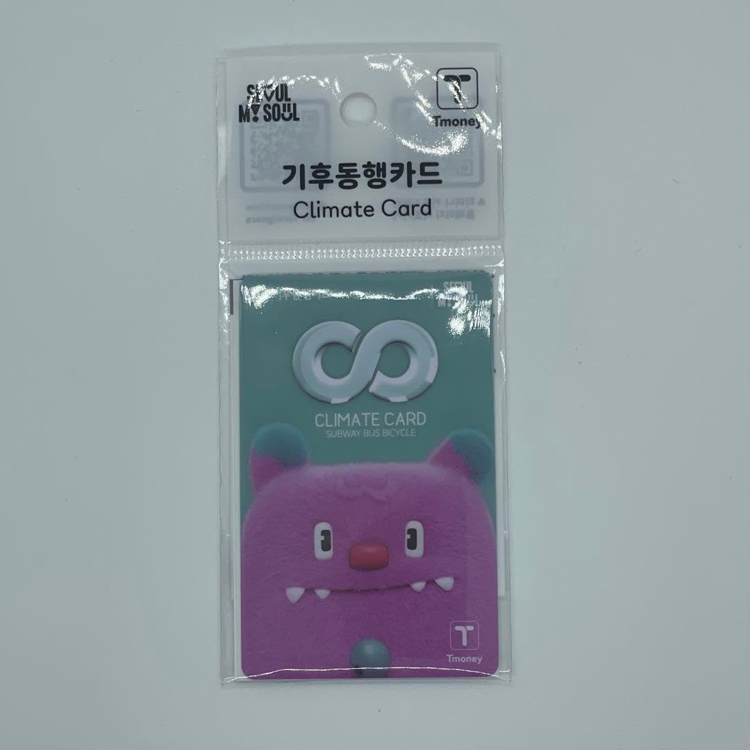 

Эксклюзивная для Кореи карта T Money Climate Travel Card: Неограниченные поездки на метро и автобусе, Аренда велосипеда, Осмотр достопримечательностей, Поездка в Корею, Транспортная IC-карта, Т