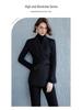Black Fashion Women's Business Suit - Slimming Micro Flare Pants