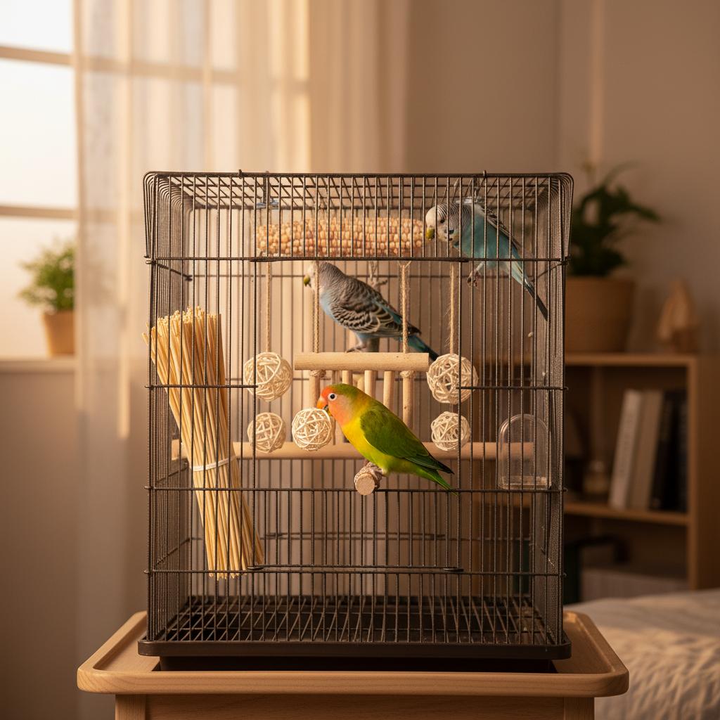 Parrot Chew Stick Natural Wood-Bird Toy with Edible Snack for Small Parrots Cage Decoration Stress Relief