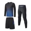 Sportswear Compression Sports Size XL [EZATING] Men's 3-Piece Set Running, Training, Breathable, Odor-Resistant, Wear, Long-Sleeve Shirt, Shorts,