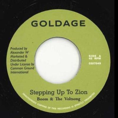 7-Zoll-Schallplatte BOOM THE VOLTSONG Stepping Up To Zion CGI7049 Goldage 1977 UK Reggae Ska Dub