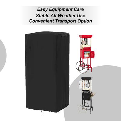 Popcorn Cart Cover Heavy Duty 420D Dustproof Windproof Machine Guard Cart Covers Popcorn Maker Protector For Outdoor Sun Snow