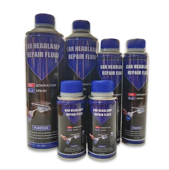 Scheinwerferreiniger Kratzerreparaturmittel Polierlösung Scheinwerferaufbereitungsmittel Blaues Wasser Reparaturmittel Autopflegeartikel