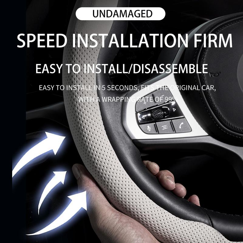 Suitable For Peugeot Car Steering Wheel Covers 206 207 308 308SW 508 3008 Rifter Partner e-3008 Automobile Parts All Seasons