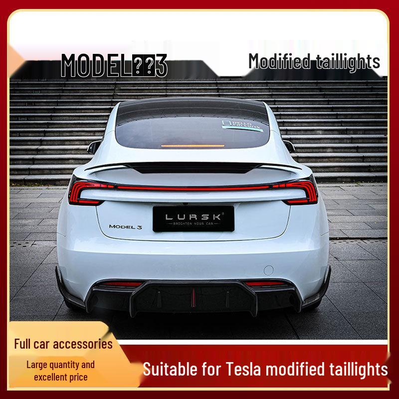 

Compatible with Tesla Model 3 Facelift Streamlined Blade Taillight China Standard