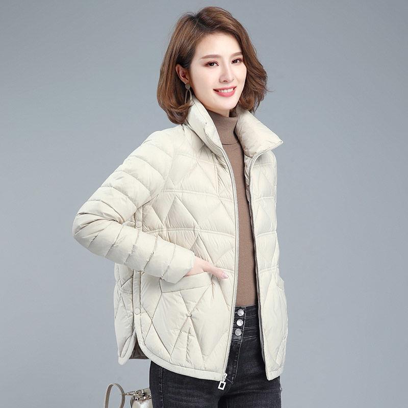 Cappotto da donna imbottito invernale casual ampio, leggero, corto in piumino, giacca di cotone, femminile, alla moda, taglia grande, autunno