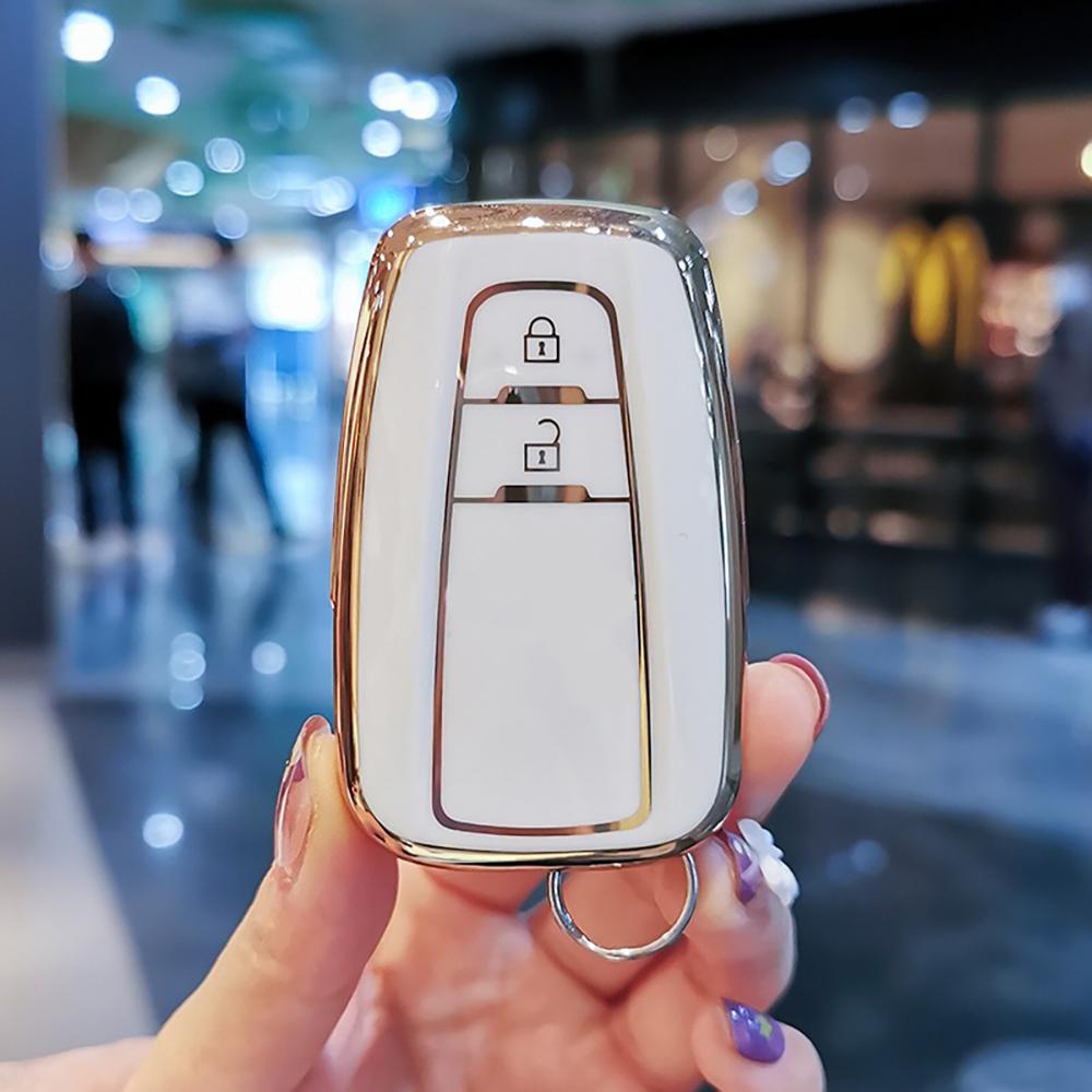 Fashion Tpu Car Remote Key Case Cover Shell Fob For Toyota Corolla Prius Camry Chr C-Hr Rav4 Altis Land Cruiser Prado Keyless