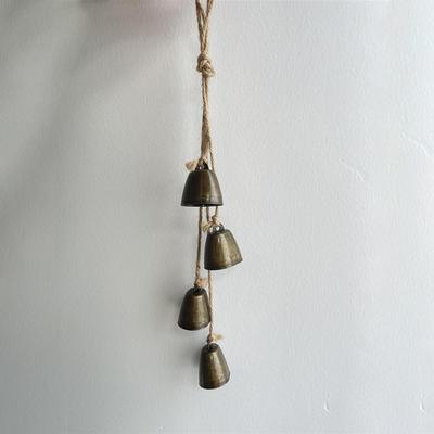 Einfache handgemachte Hexenglocken, kreative Türklingel, Vintage-Windspiele aus Juteseil, zum Aufhängen an der Tür, Dekoration für den Innenhof