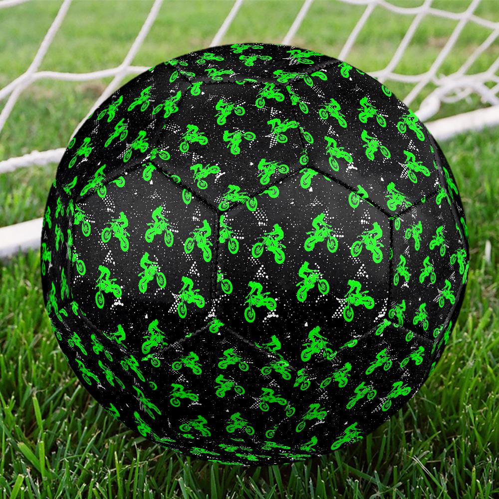 Off Road Motorcycles Theme Size 5 Soccer Ball, Suitable for Both Indoor and Outdoor Matches, a Gift Suitable for Everyone.