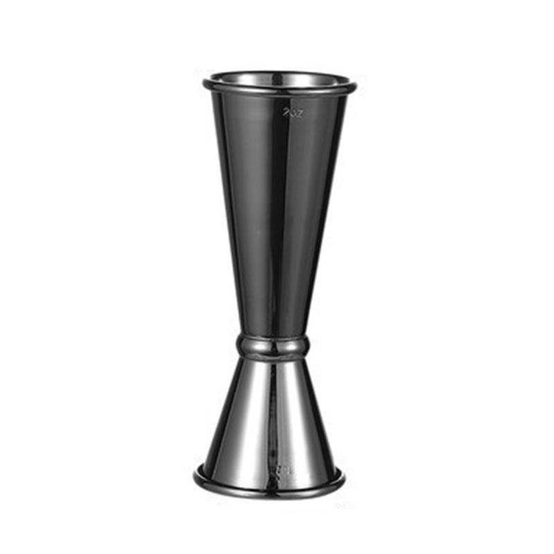 Stainless Steel 30/60ml Measuring Cup Double Ended Curled Edge Cocktails Graduated Measure Device Home Bar High-end Wine Utensil