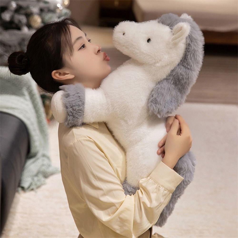 Simulation Pony Plush Toys Standing Cartoon Horse Stuffed Toy Foal Plush Doll  Room Decoration