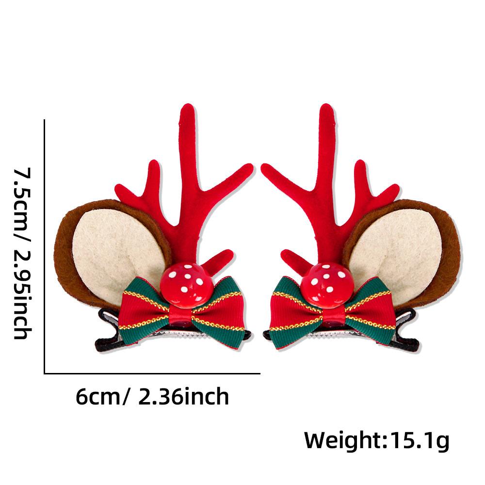 Christmas Hair Stylish Accessories With Cute Plush Antlers And Festive Decorations Women For