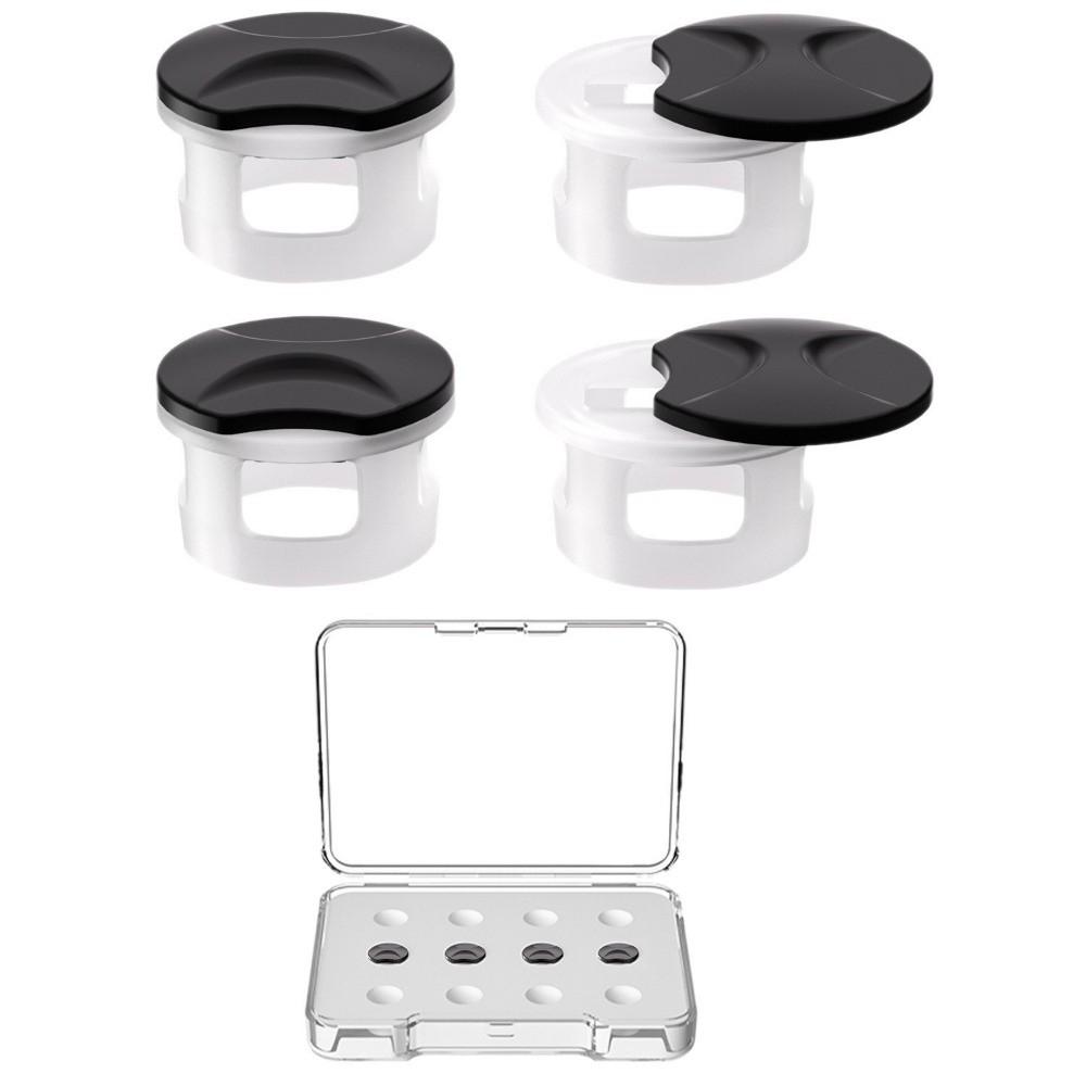 2/4Pcs Dust-proof Camera Lens Protect Cover Adjustable Light Shielding Sticker  Bright Environment