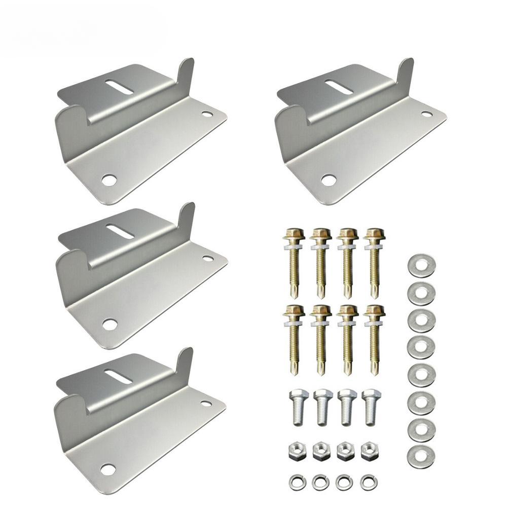 4PC/Set Z-type Units Using Solar Panel Mounting Bracket Racks Kit For RV Boat Off Grid Roof Solar panel aluminum alloy bracket