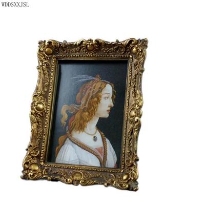 European Retro Creative Desktop Photo Frame Ornaments Resin Crafts Home Living Room Bedroom Photo Frame Ornaments