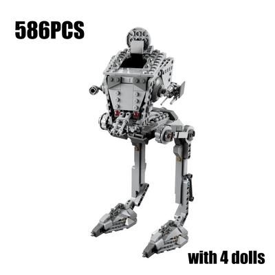 In Stock 586PCS Space War Interstellar Wars Hoth AT-ST ST Walker Building Blocks Game Bricks Kid Adult Christmas Gifts