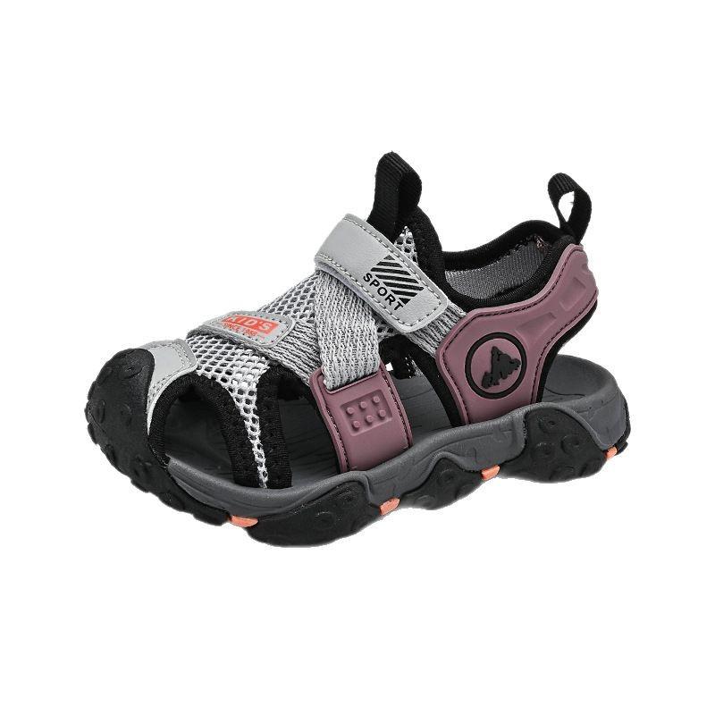 Boys and girls baotou sandals summer 2025 new children's beach shoes medium and large children's non-slip women's sports sandals