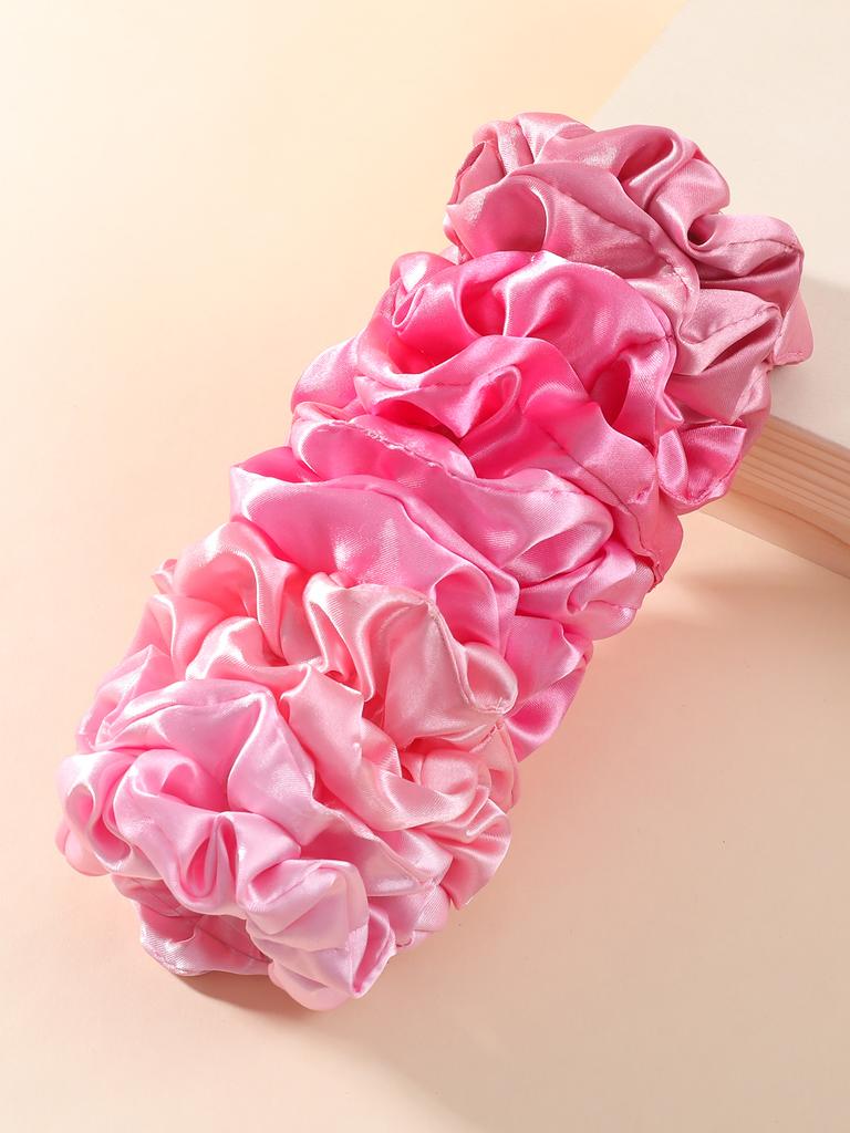 10 szt. Modne satynowe gumki do włosów dla kobiet dziewcząt elastyczne opaski do włosów do kucyka kolorowe nakrycie głowy akcesoria do włosów