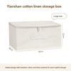 Cotton Linen Foldable Storage Bin With Waterproof Fabric For Bedroom Organization
