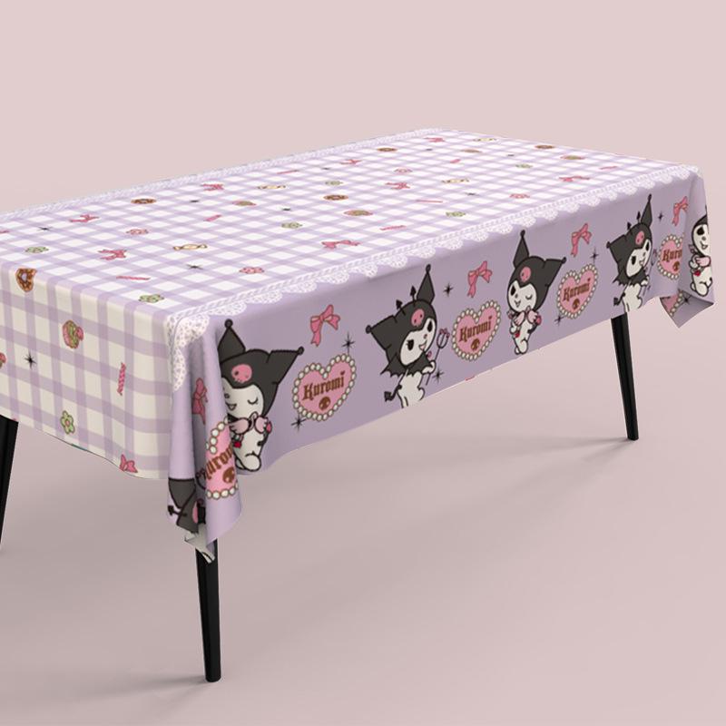 Rectangular Disposable Tablecloth for Birthday Parties & Outdoor Events