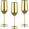4Pcs Stainless Steel Wine Glasses Unbreakable Metal Cocktail Glasses 220ml for Drinking Cocktails and Wine In the At Bar Cup