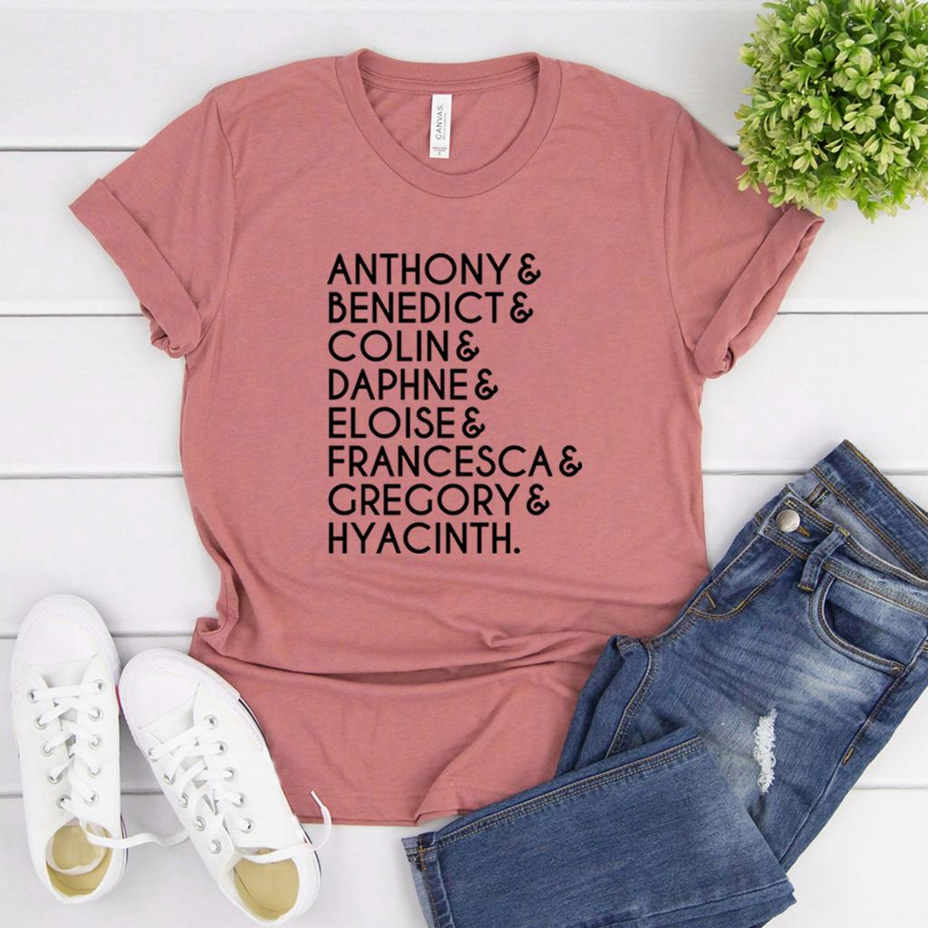 Lady Whistledown Society Paper Tshirt Tv Show Inspired Tshirt Women Graphic T Shirts Short Sleeve Letter Print Tees Casual Top