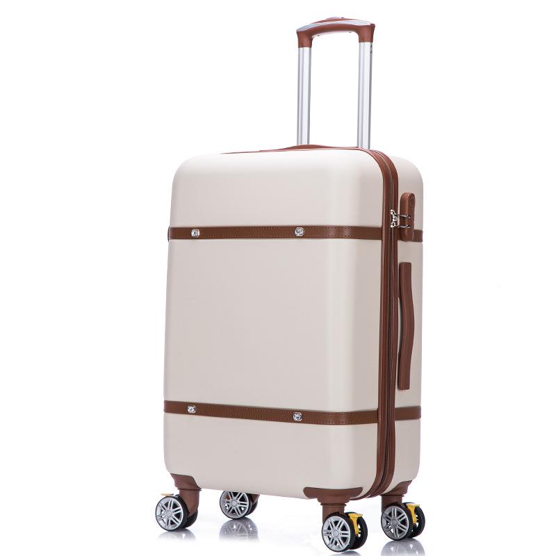 Retro Large Capacity Suitcase with Universal Wheels, Trolley Cabin Luggage for Men and Women