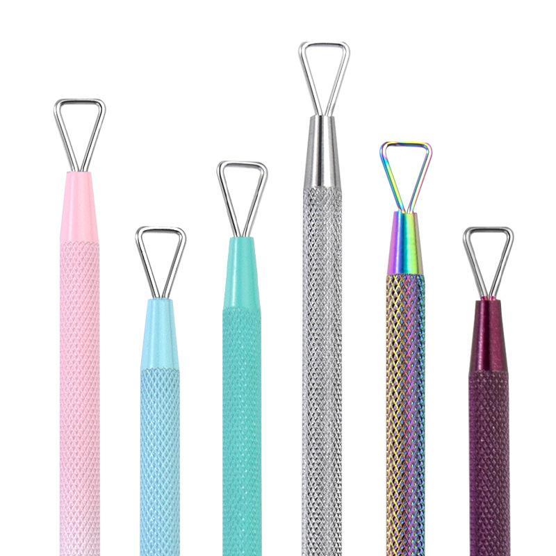 High Strength Stainless Steel Nail Polish Remover Tool Anti-deform Gel Nail Scraper Cuticle Pusher for Commercial Salons