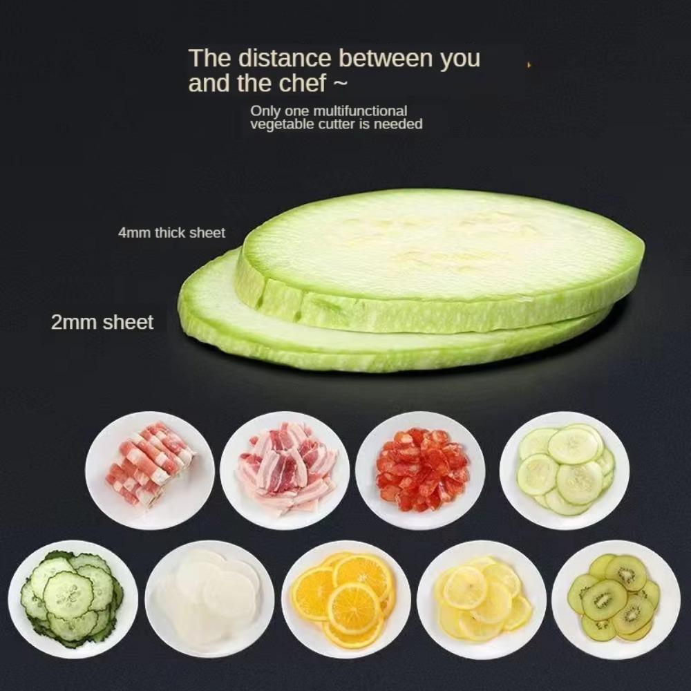 Manual Meat Slicer Adjustable Thickness Vegetable Cutter Fresh Meat Shredder  Frozen Meat