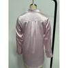 Satin Imitation Silk Long Sleeved Solid Color Women's Shirts