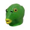 [ShuaWdk] Rolig Grön Fiskhuvudmask för Halloween, Rolig Sjöjungfrumask, Djurmask, Huvudbonad, Förklädnad, Monster, Cosplay, Realistiskt Gummi Grönt Huvud