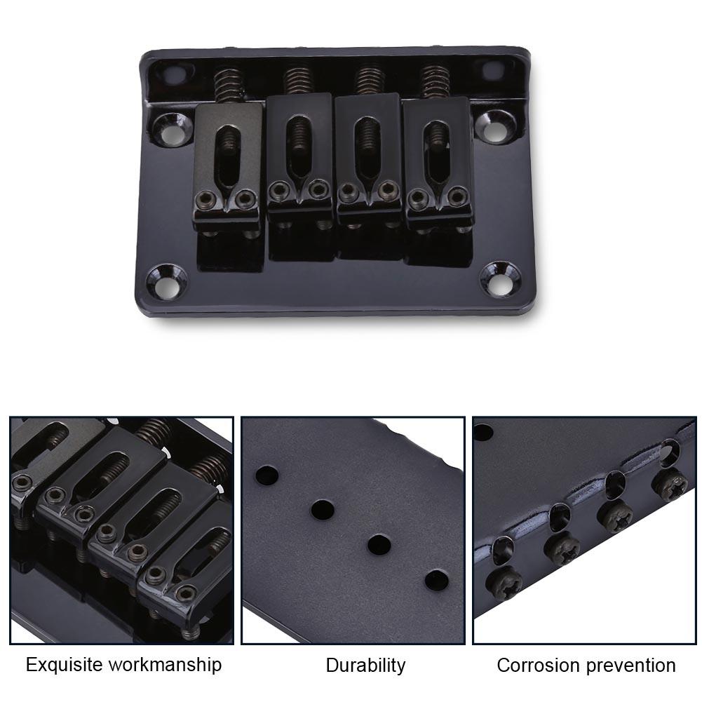 4-string Fixed Bridge Replacement Parts for Cigarbox Electric Guitars Bass Ukulele
