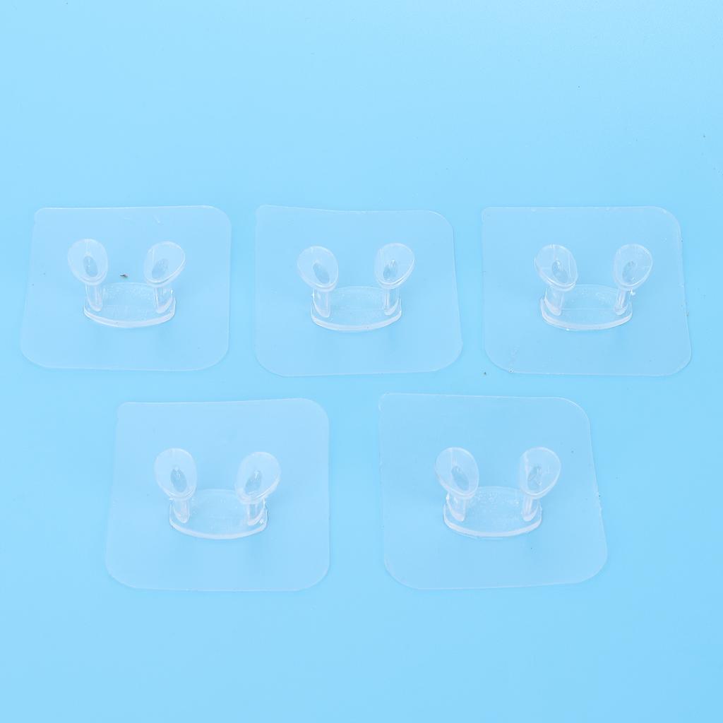 5pcs Razor Holder Multiple Uses Self Adhesive Wall Hanging Phone Holder Shower Towel Hooks