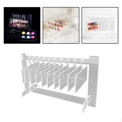 Display Rack with 10 Shelves Nail Hanger Shelf Tools Storage Holder Stand