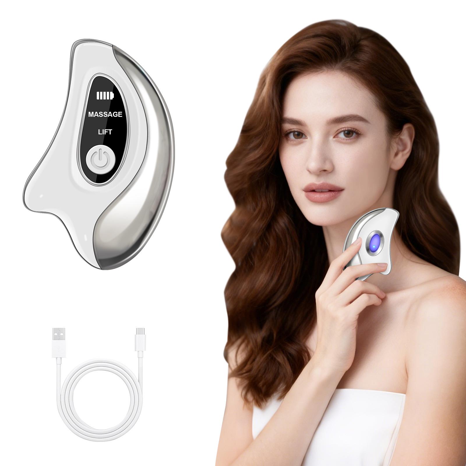 Facial Slimming Gua Sha Massager with Red/Blue Light & Vibration Standard
