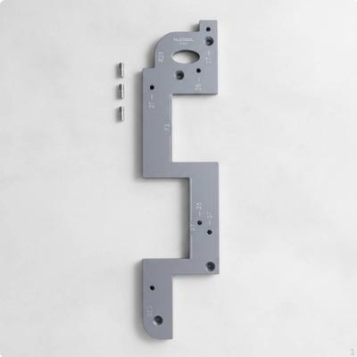 Griffloses Fräs-Schablone für Pull-Out-Auszüge Aluminiumlegierung Schablone für verdeckte Griffrillen Eckabrundung