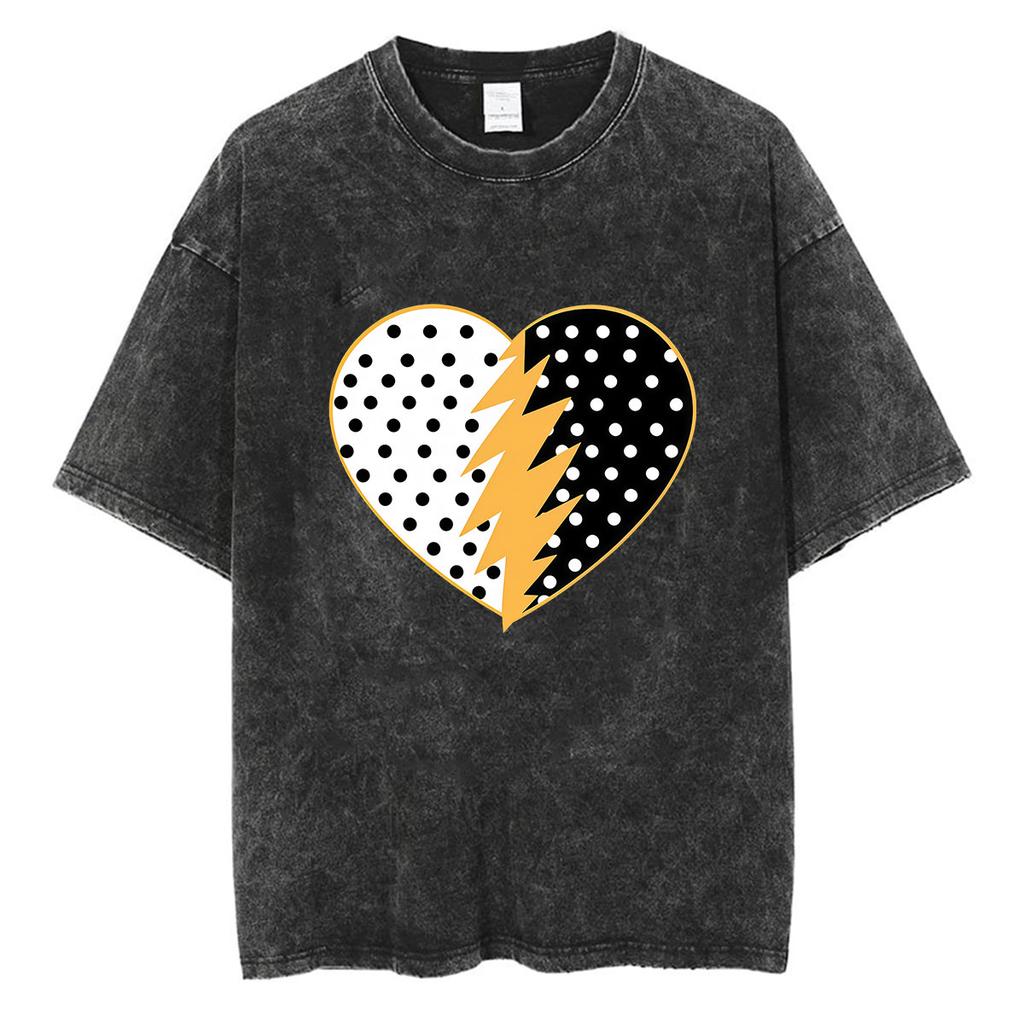 Rock Band Angine De Poitrine Vintage Washed T Shirts Mens Women Fashion Gothic Short Sleeve Tshirt Punk Hip Hop Clothing Tees