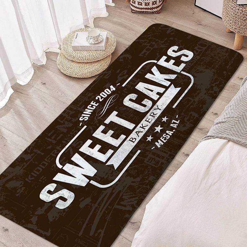 Teppich für Schlafzimmer Bäckerei Schlafraum Lustige Fußmatte Eingangstür Fußmatte Rutschfest Raum Boden Teppiche Moderne Heimdekoration