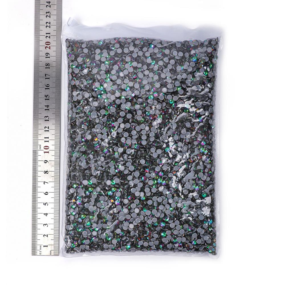 Weichen Imitation Austrian Hot Diamond Big Bag, Grid Glue Glass Rhinestone Hot Melt Glue Bottom Drill Clothing Accessories