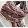 Korean Order Mori Floral Scarf Women's Autumn and Winter Literary Atmosphere Long Shawl Summer Sunscreen