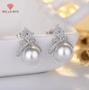 BELLA BOX High-quality Silver Needle Pearl Ear Studs, Fashionable And Niche, Crown, Elegant And High-end, French Retro, Versatile Earrings
