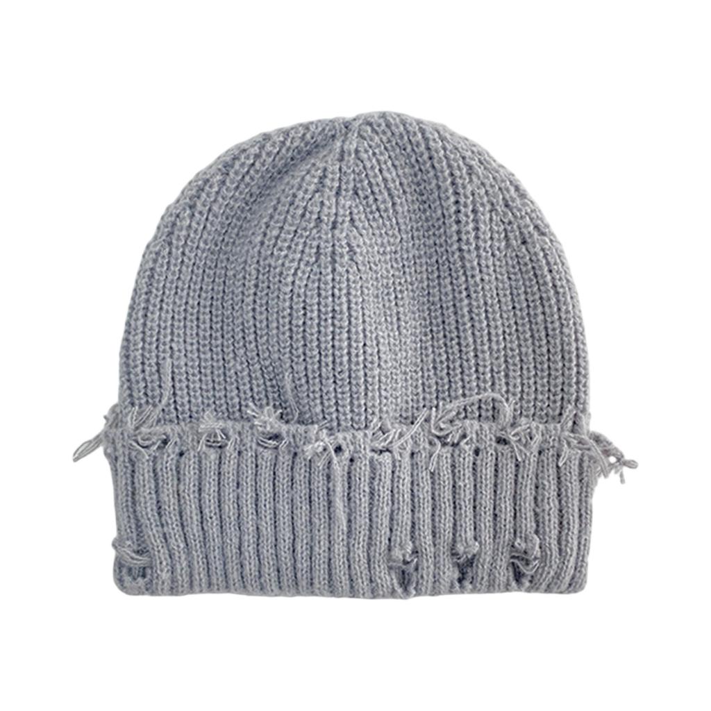 Men and Women Classic Solid Color Knitted Hat Fall And Winter Casual All-match Keep Warm Cashmere Knitted Beanie Hat