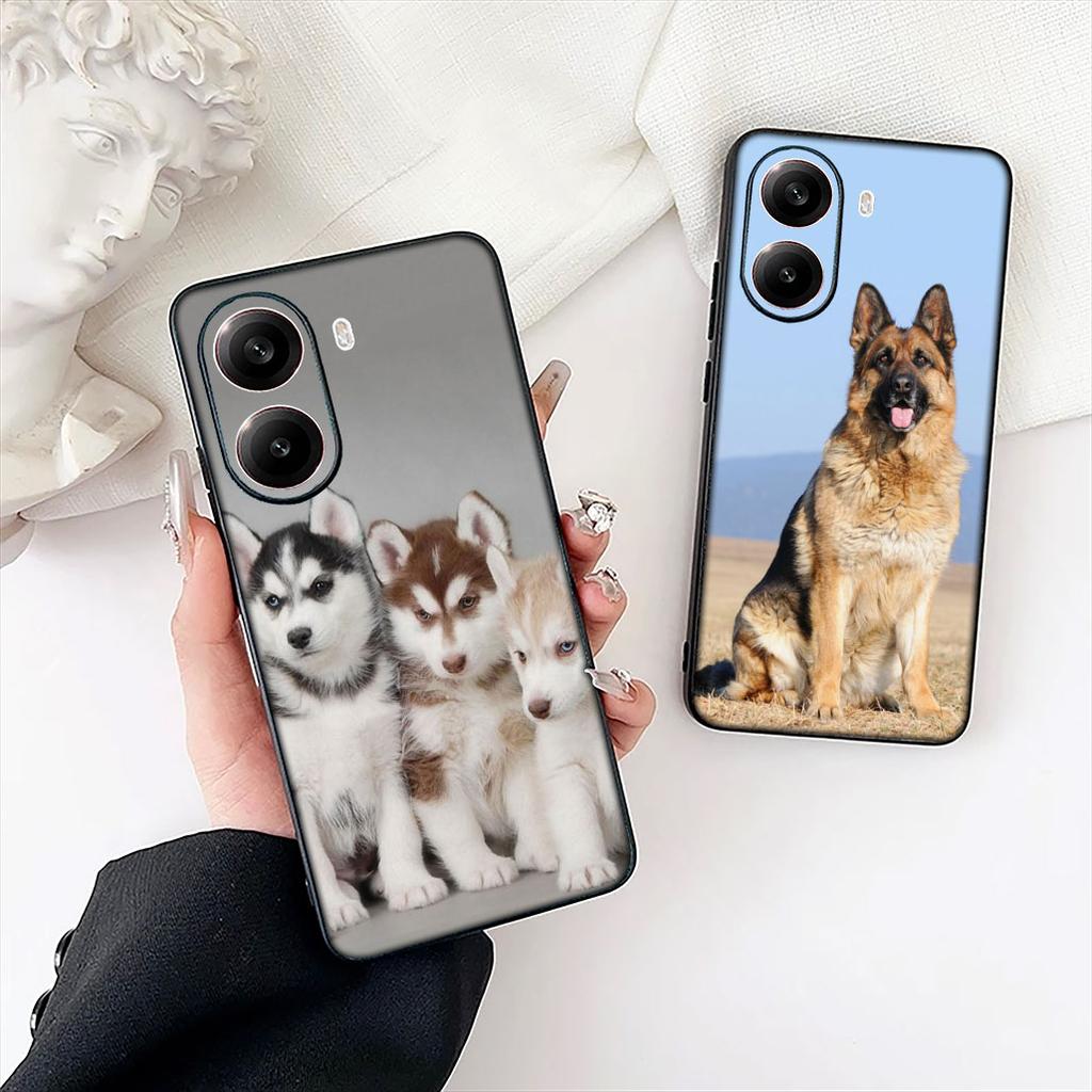 Pet German Shepherd Husky Dog Phone Cover for Samsung Galaxy A06 A05 A14 A50 A51 A52 A12 A13 A23 A70 A07 A25 A26 A72 A56 Case