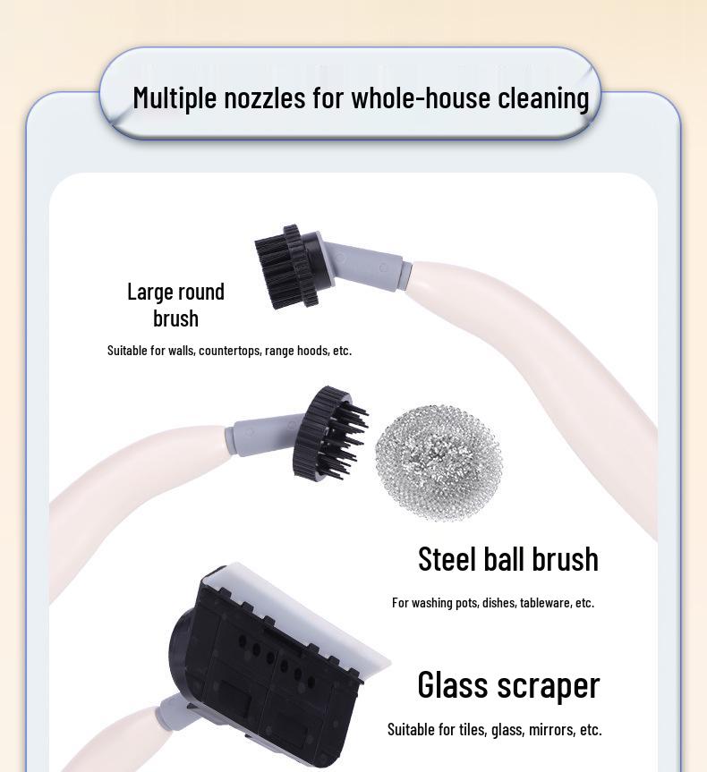 2500W High-Pressure Steam Cleaner for Windows, Kitchens, and Oil Stains