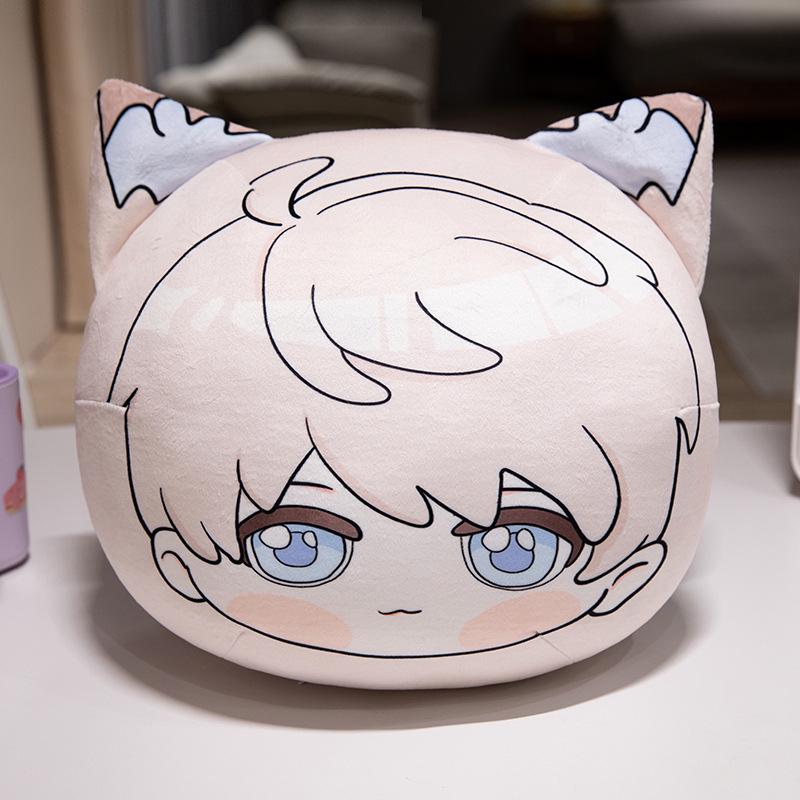 Love & Deepspace Pillow: Qi Yu Bed Head Backrest & Shen Plushie Dango Keychain - Ultra Soft Nap Companion