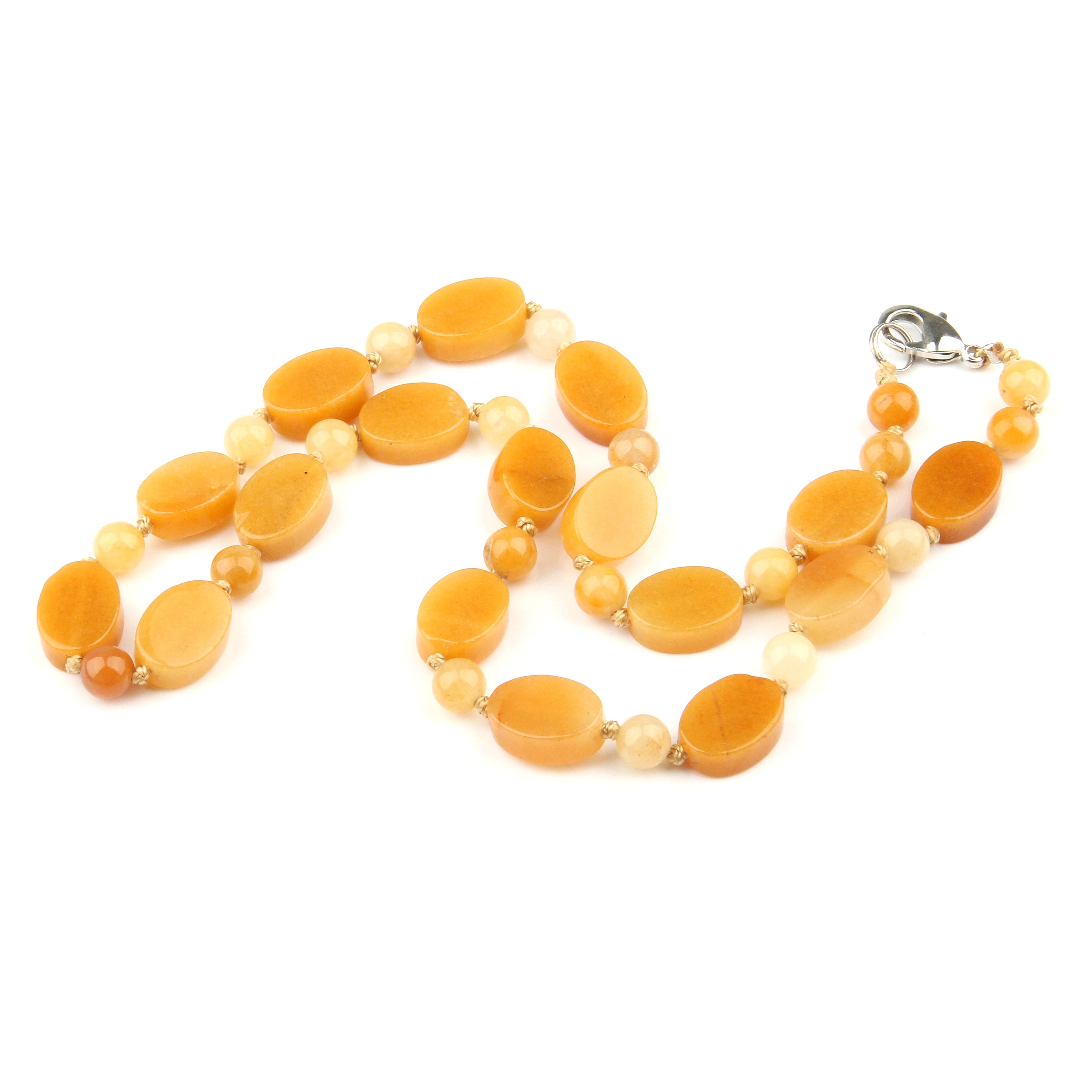 

Женские ожерелья из полудрагоценных камней